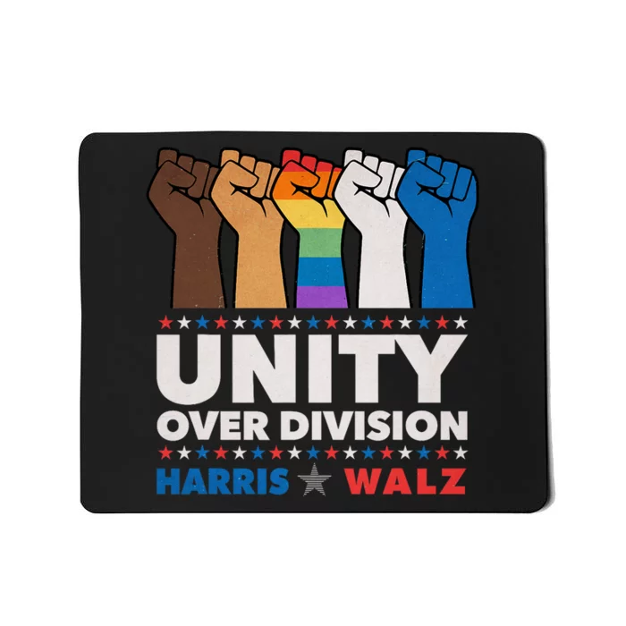 Unity Over Division Harris Walz 2024 Mousepad