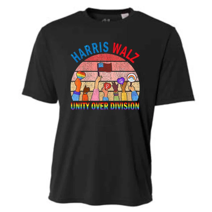 Unity Over Division Harris Waltz 2024 Harris Waltz 2024 Unity Over Division Cooling Performance Crew T-Shirt