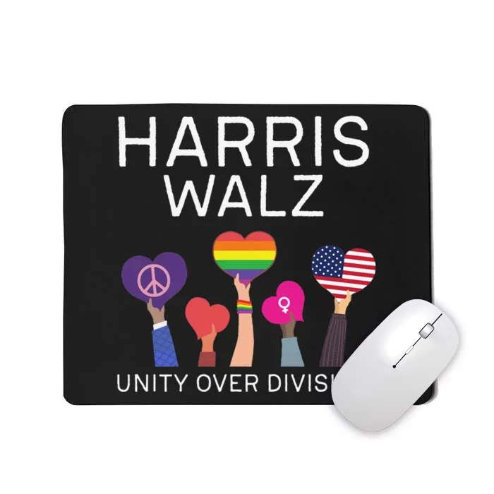 Unity Over Division Harris Walz For President 2024 Gift Mousepad