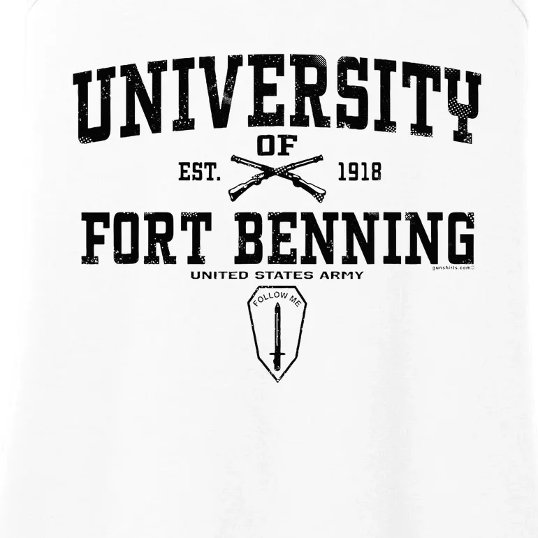 U.N.I.V.E.R.S.I.T.Y Of Fort Benning Army Infantry Home Ladies Essential Tank