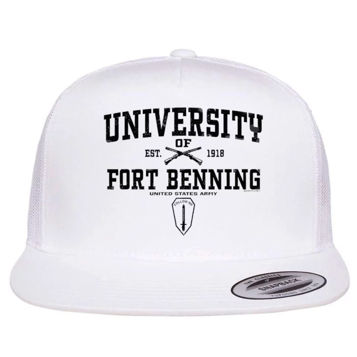 U.N.I.V.E.R.S.I.T.Y Of Fort Benning Army Infantry Home Flat Bill Trucker Hat