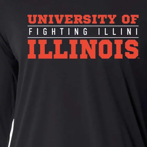 University of Illinois Fighting Illini Between The Lines Cooling Performance Long Sleeve Crew