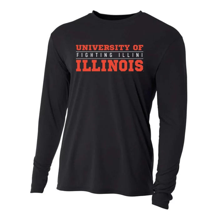 University of Illinois Fighting Illini Between The Lines Cooling Performance Long Sleeve Crew