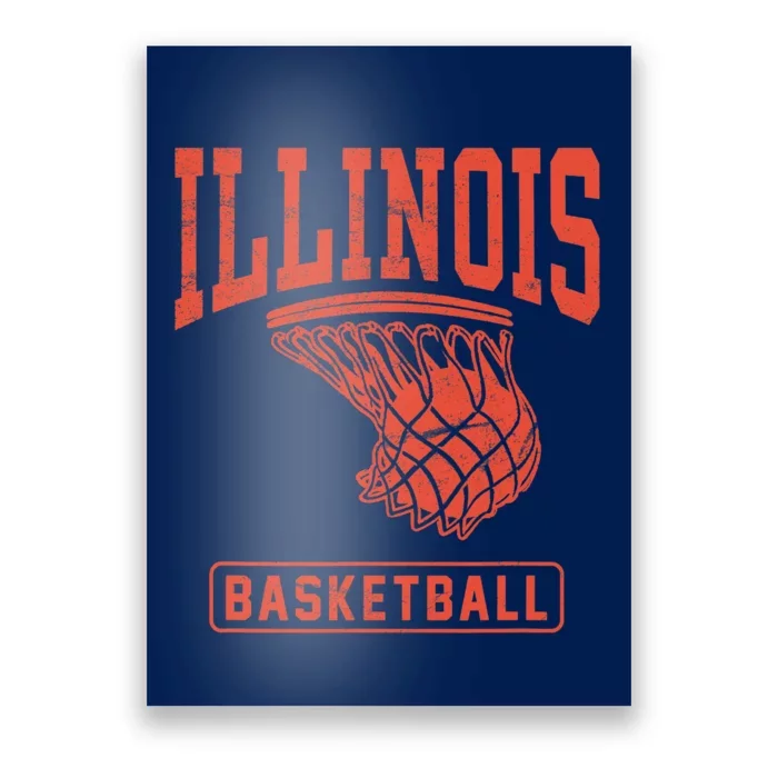 University of Illinois Fighting Illini Basketball Poster