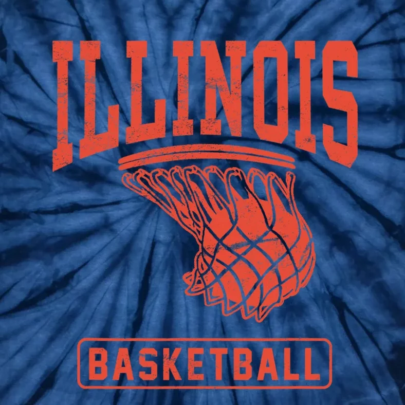 Illinois Fighting Illini Old School Basketball Ringspun T-Shirt