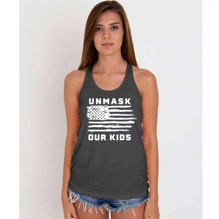 Unmask Our Kids Women's Knotted Racerback Tank