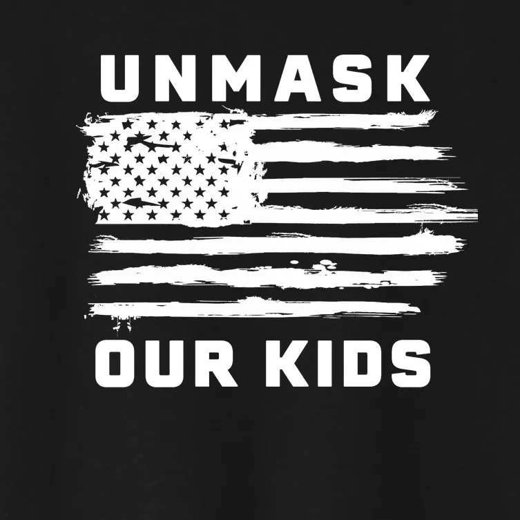 Unmask Our Kids Women's Crop Top Tee