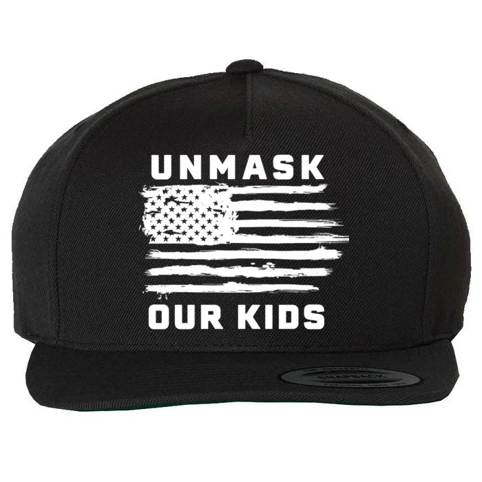 Unmask Our Kids Wool Snapback Cap