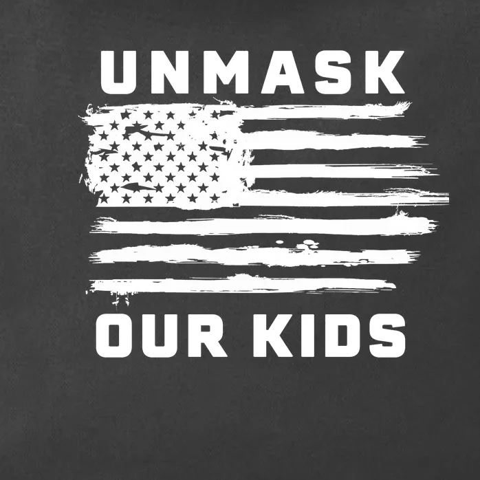 Unmask Our Kids Zip Tote Bag