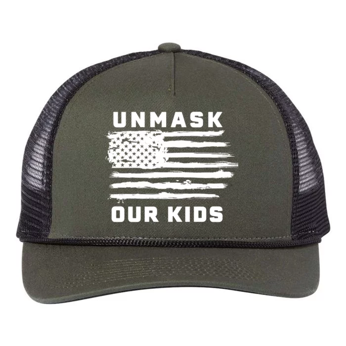 Unmask Our Kids Retro Rope Trucker Hat Cap