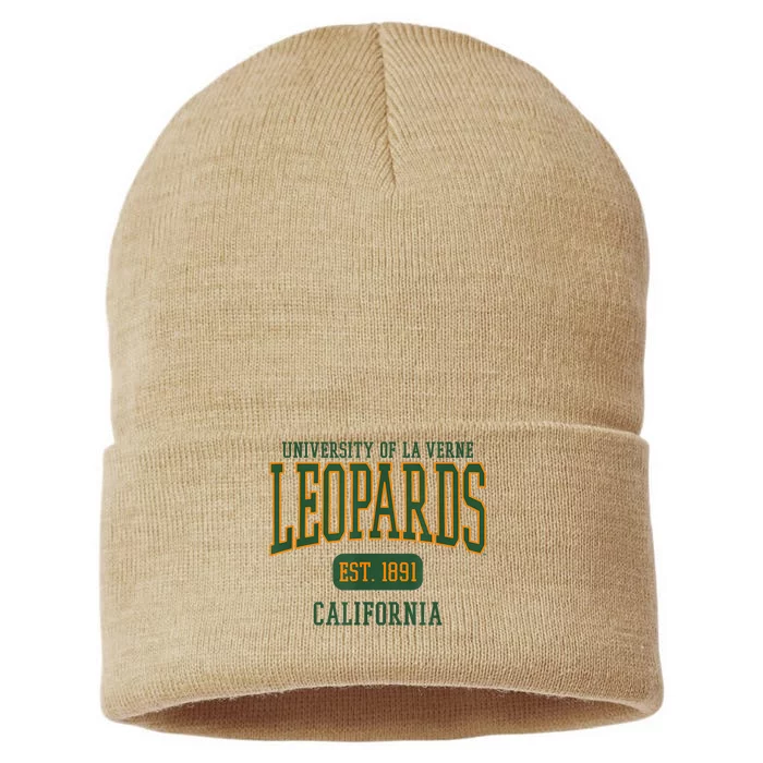 University Of La Verne Leopards Est. Date Sustainable Knit Beanie