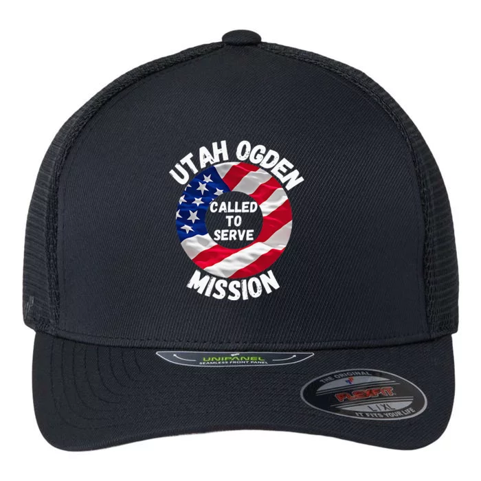 Utah Ogden Mission LDS Proud Mormon Missionary Flexfit Unipanel Trucker Cap