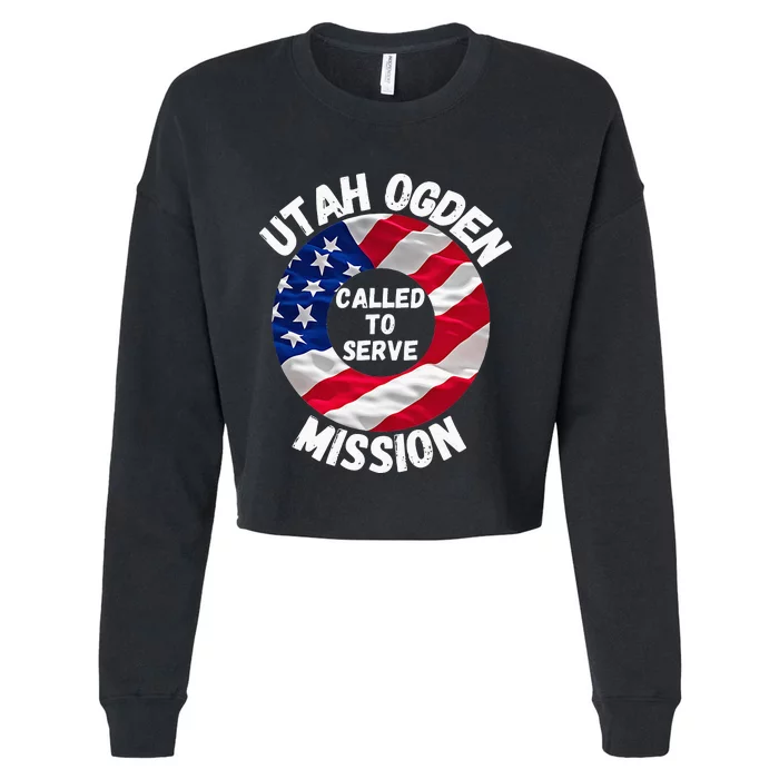 Utah Ogden Mission LDS Proud Mormon Missionary Cropped Pullover Crew