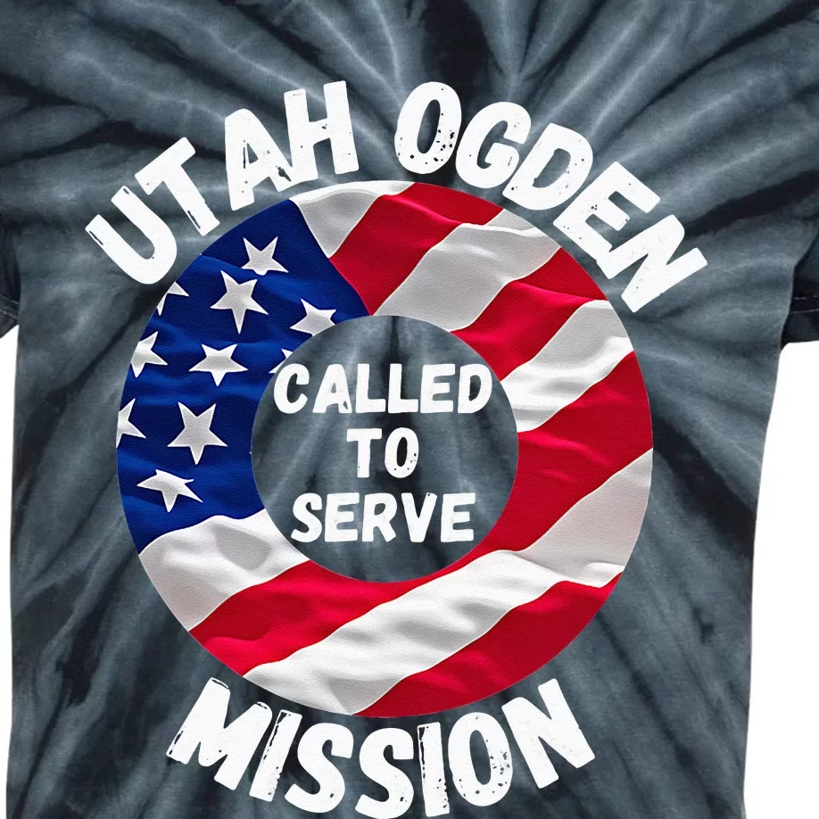 Utah Ogden Mission LDS Proud Mormon Missionary Kids Tie-Dye T-Shirt