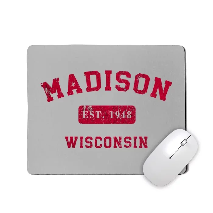 University Of Madison Wisconsin Est 1948 Mousepad