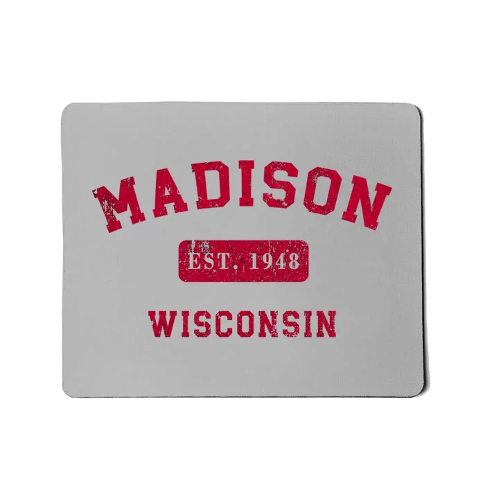 University Of Madison Wisconsin Est 1948 Mousepad