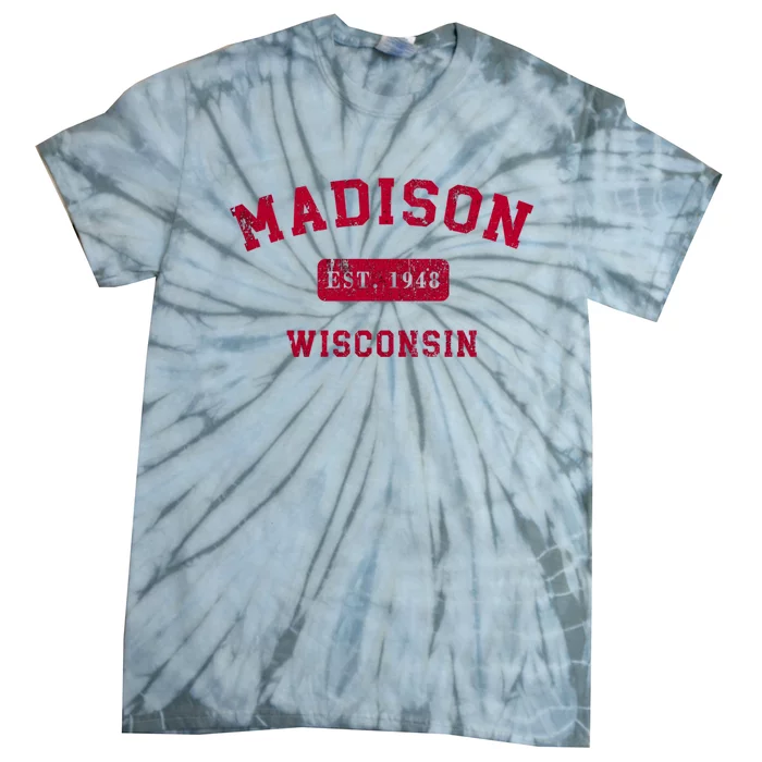 University Of Madison Wisconsin Est 1948 Tie-Dye T-Shirt