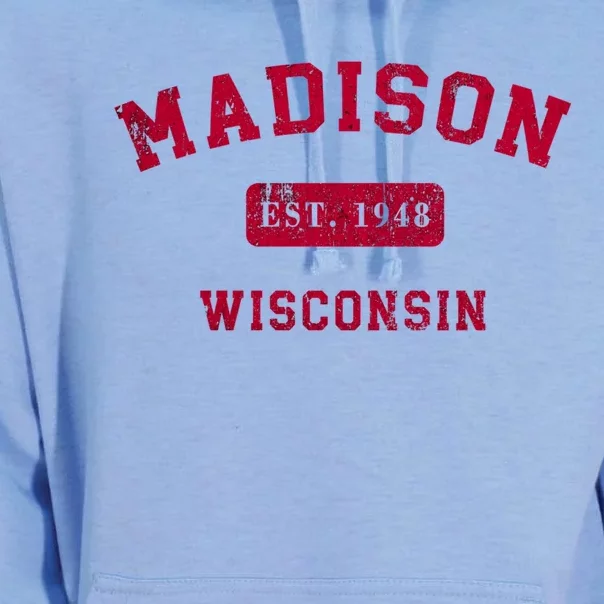 University Of Madison Wisconsin Est 1948 Unisex Surf Hoodie