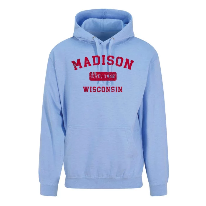 University Of Madison Wisconsin Est 1948 Unisex Surf Hoodie