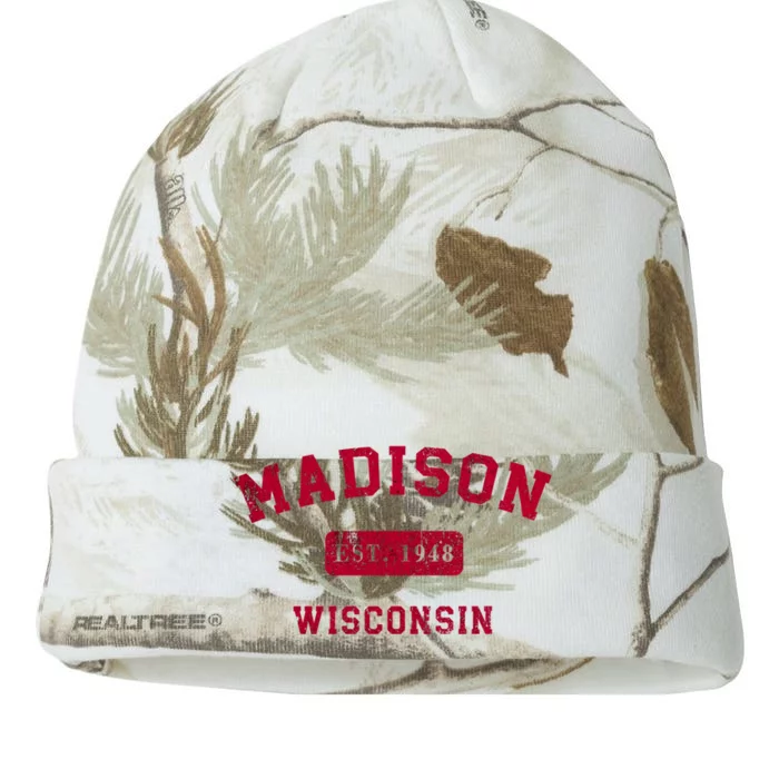 University Of Madison Wisconsin Est 1948 Kati - 12in Camo Beanie