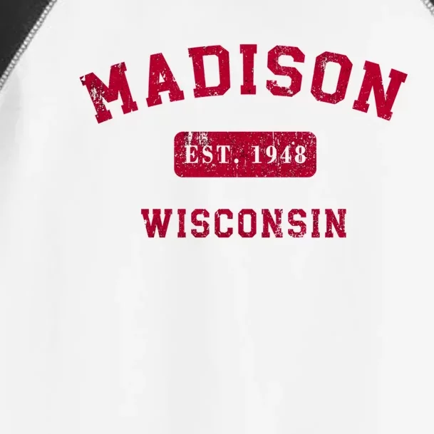 University Of Madison Wisconsin Est 1948 Toddler Fine Jersey T-Shirt