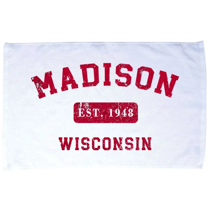 University Of Madison Wisconsin Est 1948 Microfiber Hand Towel