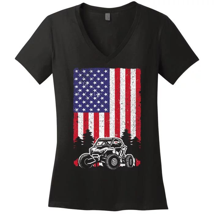 Utv Off Road Sidebyside Women's V-Neck T-Shirt