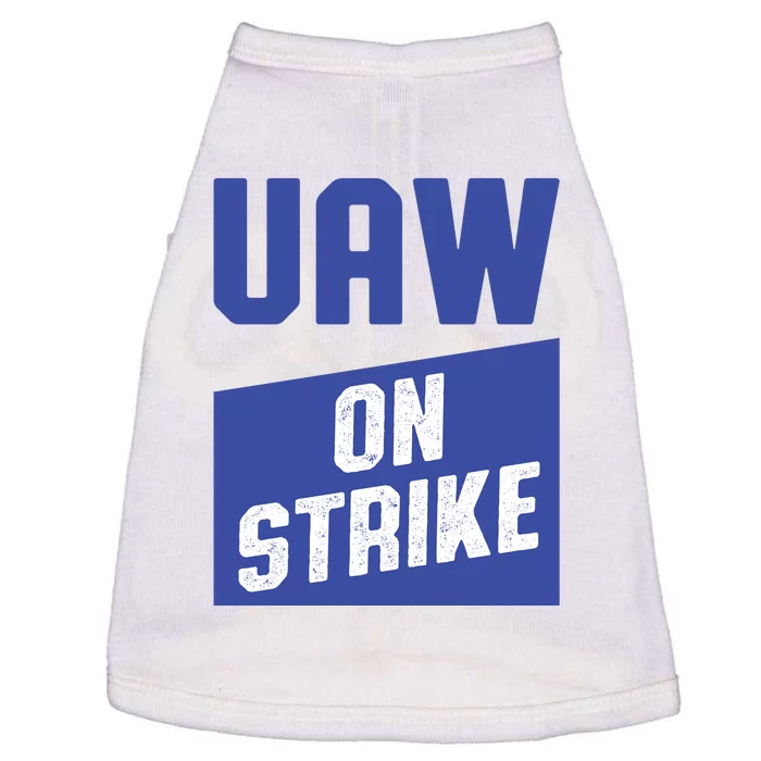 UAW On Strike (Blue) Doggie Tank