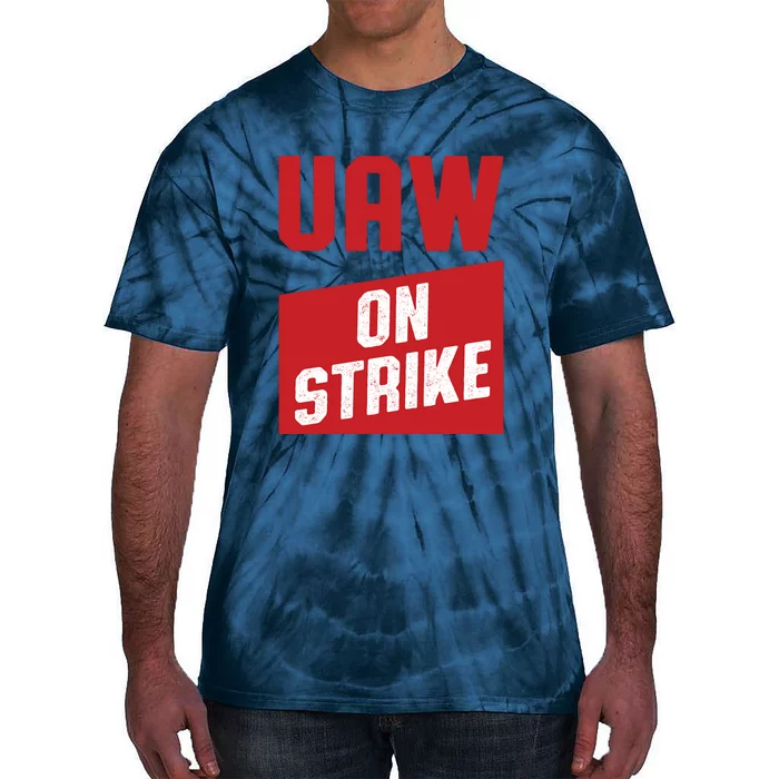 UAW On Strike (RED) Tie-Dye T-Shirt