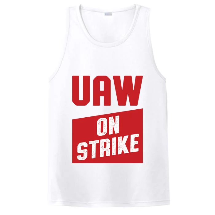 UAW On Strike (RED) Performance Tank