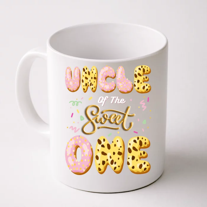 Uncle Of Sweet One Ice Cream 1st First Birthday Family Great Gift Front & Back Coffee Mug