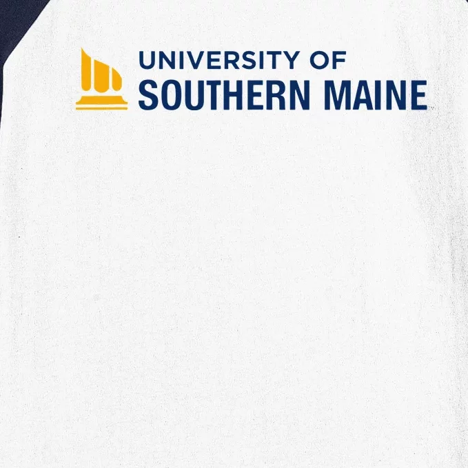 University of Southern Maine USM Horizontal Logo Baseball Sleeve Shirt