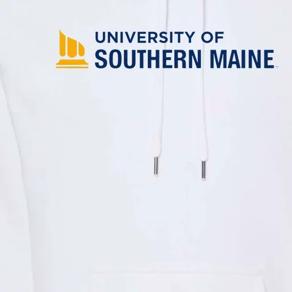 University of Southern Maine USM Horizontal Logo Premium Hoodie