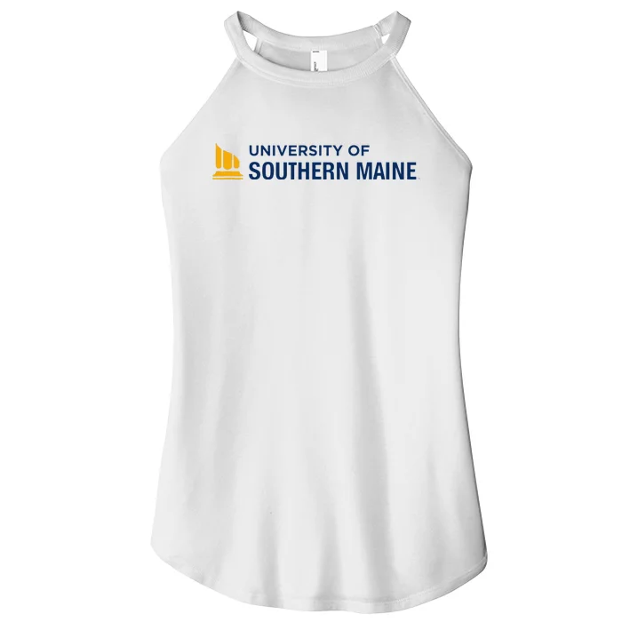 University of Southern Maine USM Horizontal Logo Women’s Perfect Tri Rocker Tank