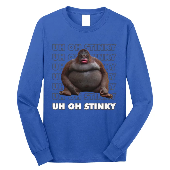Uh Oh Stinky Poop Meme Monkey' Unisex Baseball T-Shirt