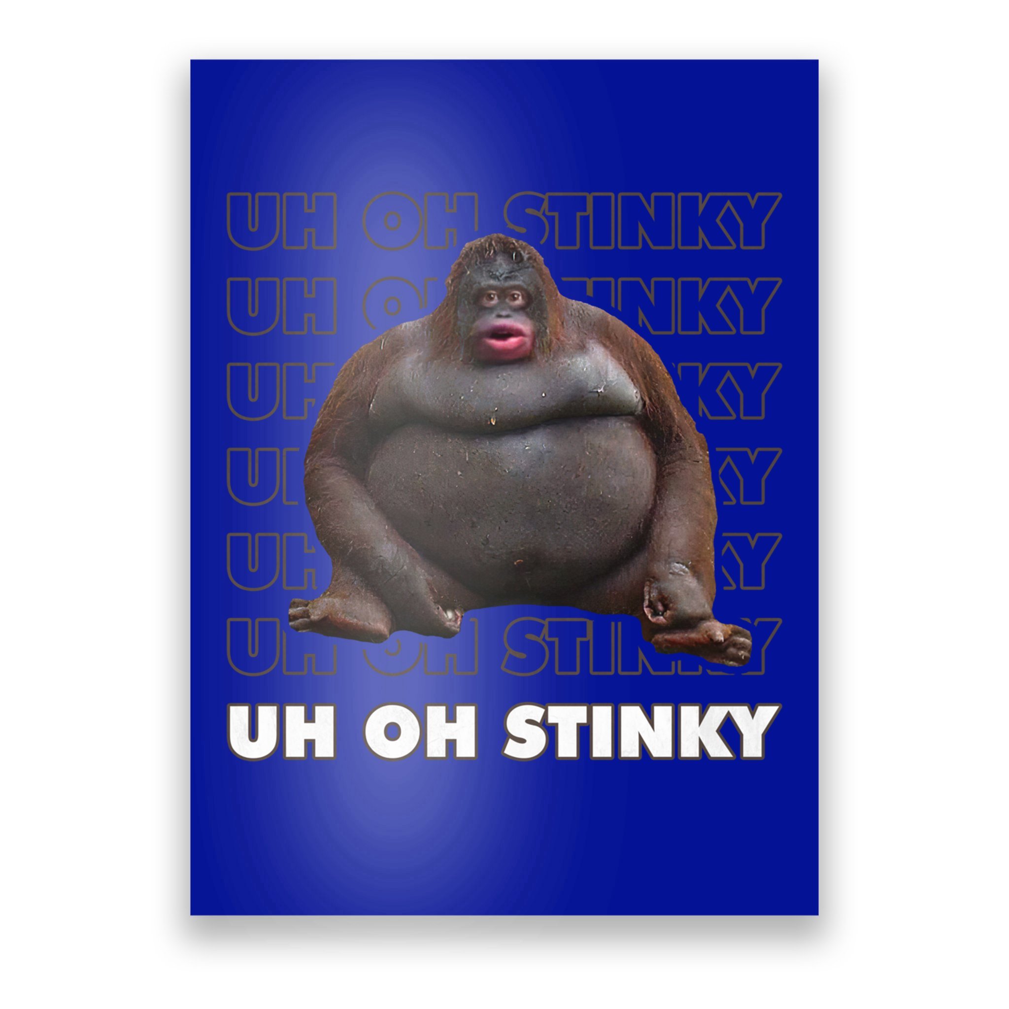 Uh Oh Stinky Poop Le Monke Meme Digital Art by Jamaaf Tasne - Pixels