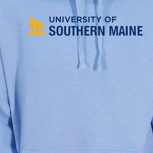 University of Southern Maine USM Horizontal Logo Unisex Surf Hoodie