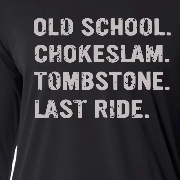 Undertaker Old School Chokeslam Tombstone Last Ride Cooling Performance Long Sleeve Crew