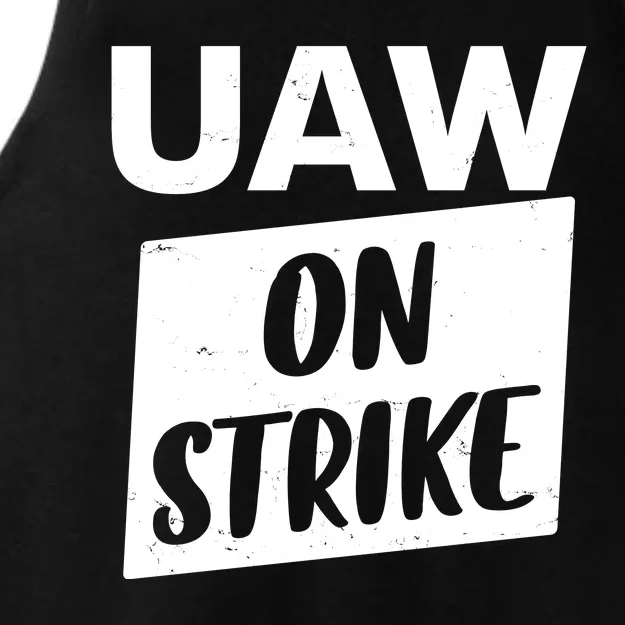 UAW On Strike United Auto Workers Strike Ladies Tri-Blend Wicking Tank