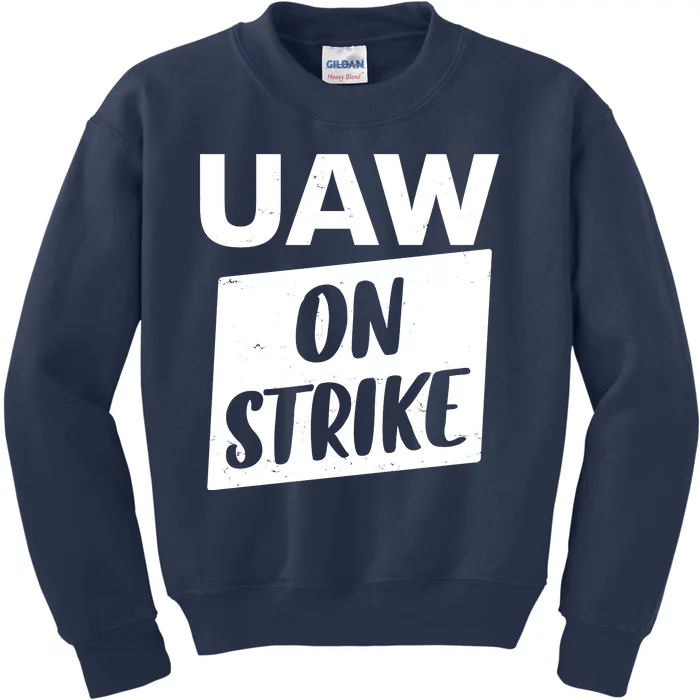 UAW On Strike United Auto Workers Strike Kids Sweatshirt