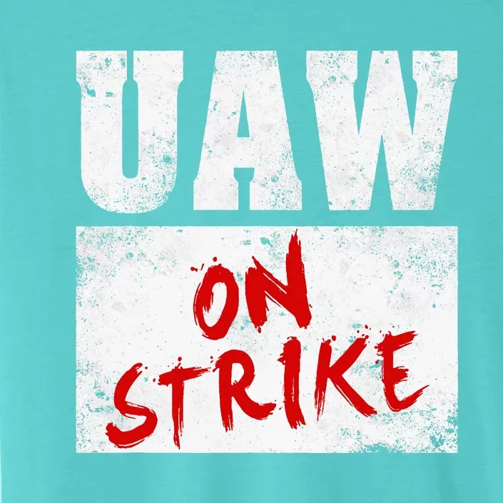 U.AW On Strike Red  United Auto Union Workers UAW Striking ChromaSoft Performance T-Shirt