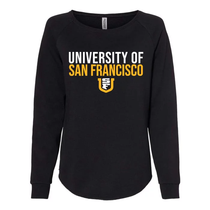 U.N.I.V.E.R.S.I.T.Y Of San Francisco Usf Dons Stacked Womens California Wash Sweatshirt