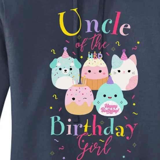 Uncle Of The Birthday Squish Squad Mallow Women's Pullover Hoodie