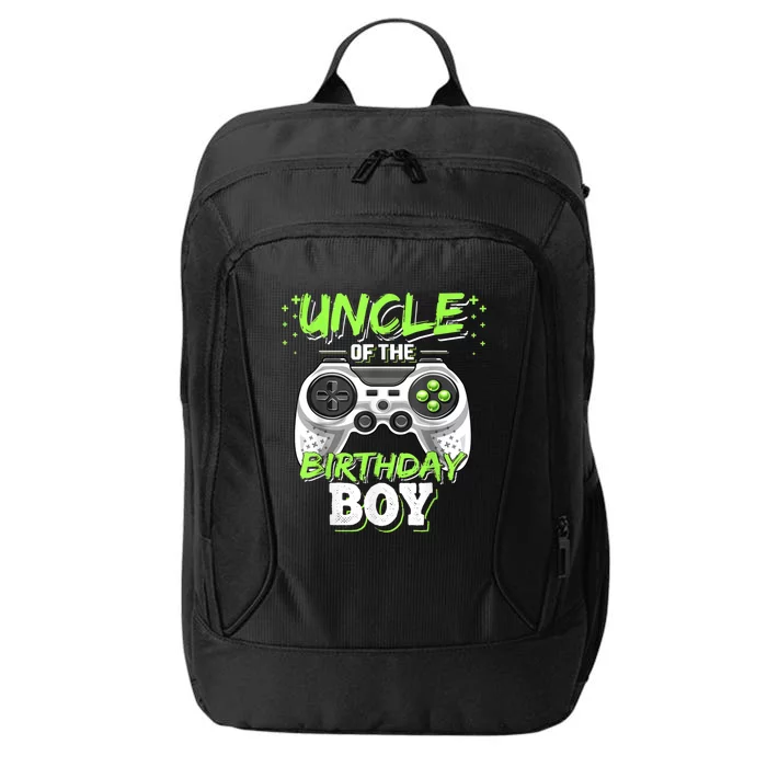 Uncle Of The Birthday Boy Matching Video Game Birthday Gift City Backpack