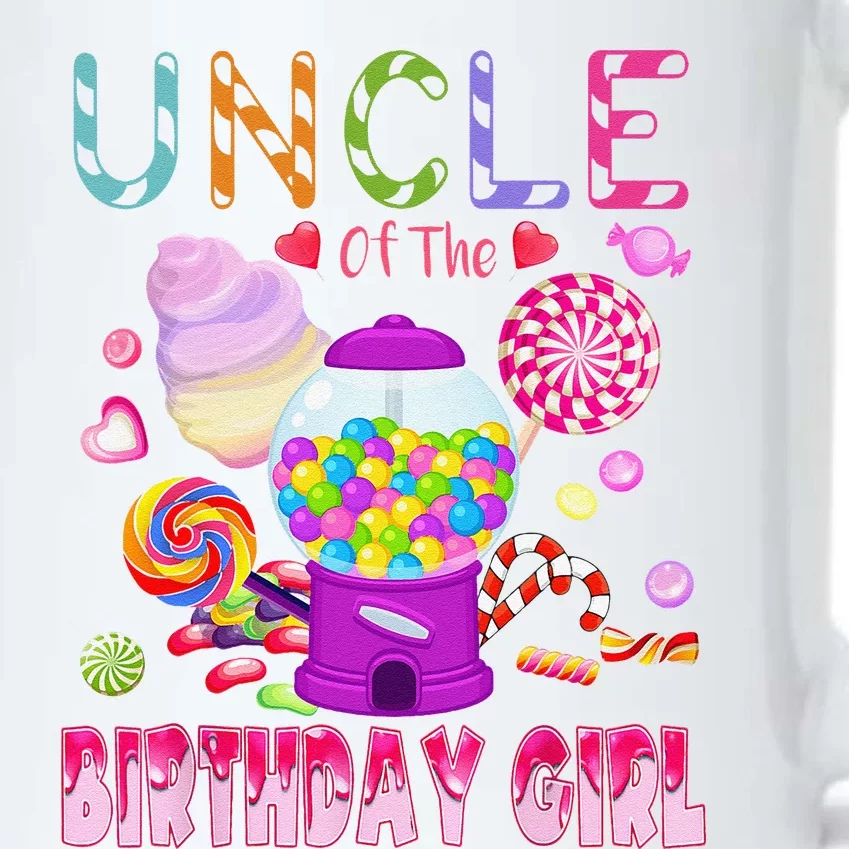 Uncle Of The Birthday Gifts Candy Land Candy Birthday Black Color Changing Mug