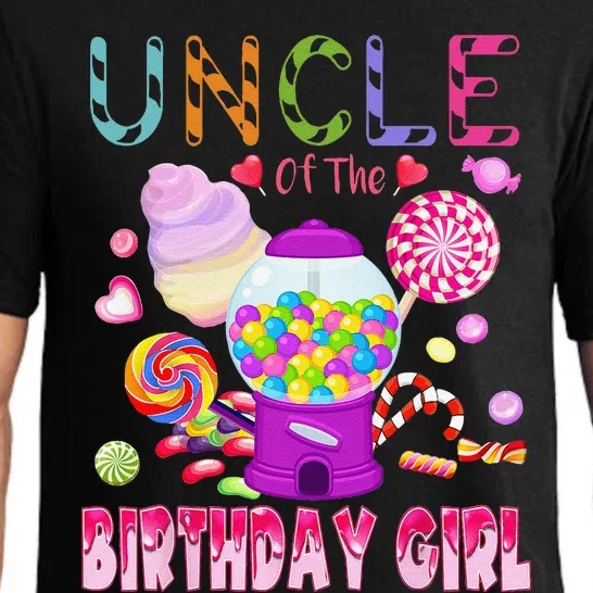 Uncle Of The Birthday Gifts Candy Land Candy Birthday Pajama Set