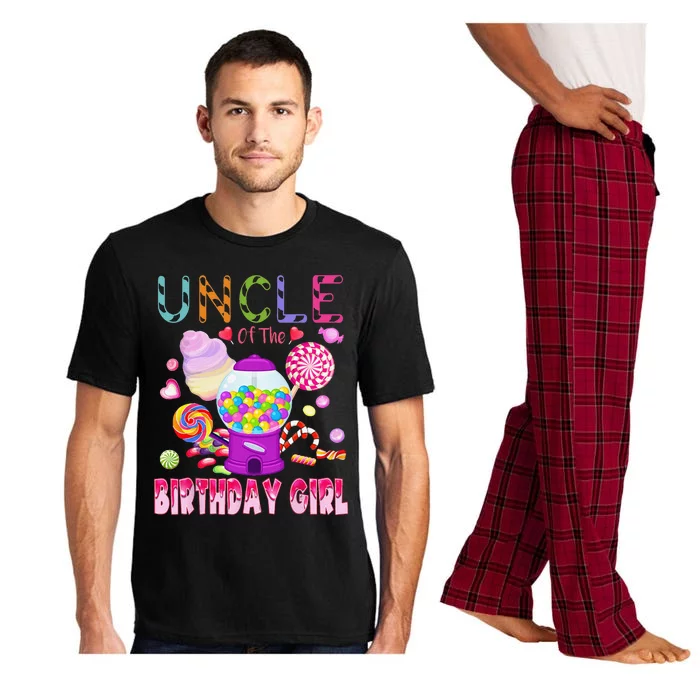 Uncle Of The Birthday Gifts Candy Land Candy Birthday Pajama Set