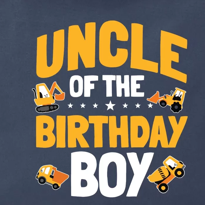 Uncle Of The Birthday Boy Construction Worker Bday Party Zip Tote Bag