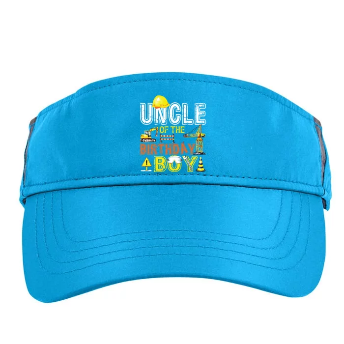 Uncle Of The Birthday Construction Worker Boy Crew Party Adult Drive Performance Visor