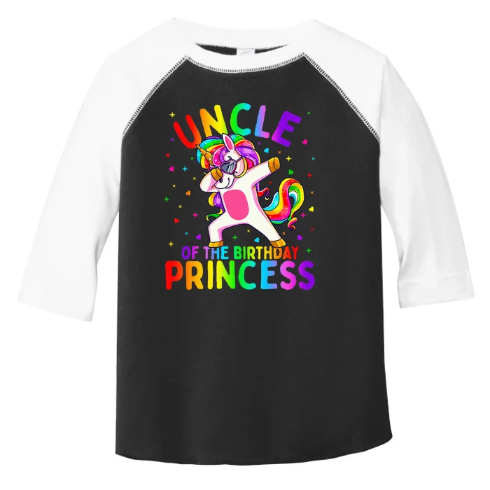 Uncle of the Birthday Princess Dabbing Unicorn Toddler Fine Jersey T-Shirt